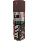 Краска Коричневая RAL8017 эмаль универсальная алкидная глянцевая KUDO 520мл