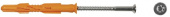 Дюбель фасадный с шурупом TORX 10х 80