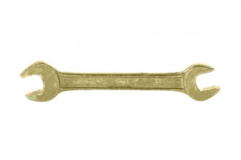 Ключ рожковый  8х10 мм, желтый цинк, Сибртех