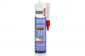Герметик KUDO силиконовый универсальный, коричневый ral 8017, 280мл, KSK-106
