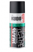 Краска Черная RAL9005 эмаль матовая KUDO 520мл