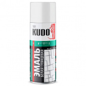 Краска Белая RAL9003 эмаль универсальная алкидная глянцевая KUDO 520мл KU-1001