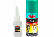 Клей Akfix 705 для экспресс склеивания с активатором (В50+200мл)