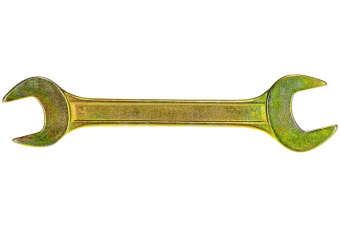 Ключ рожковый 24х27 мм, желтый цинк, Сибртех