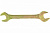 Ключ рожковый 17х19 мм, желтый цинк, Сибртех